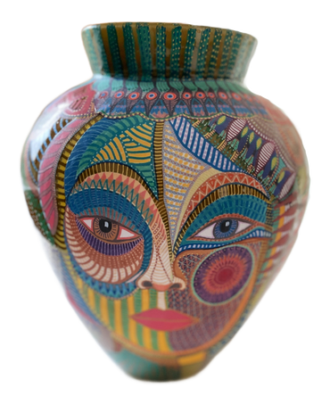 Front of face with a face