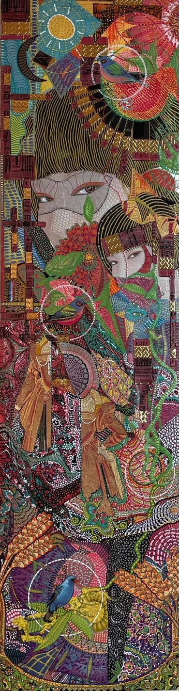 Collage and ink on board
30" x 8"
2021