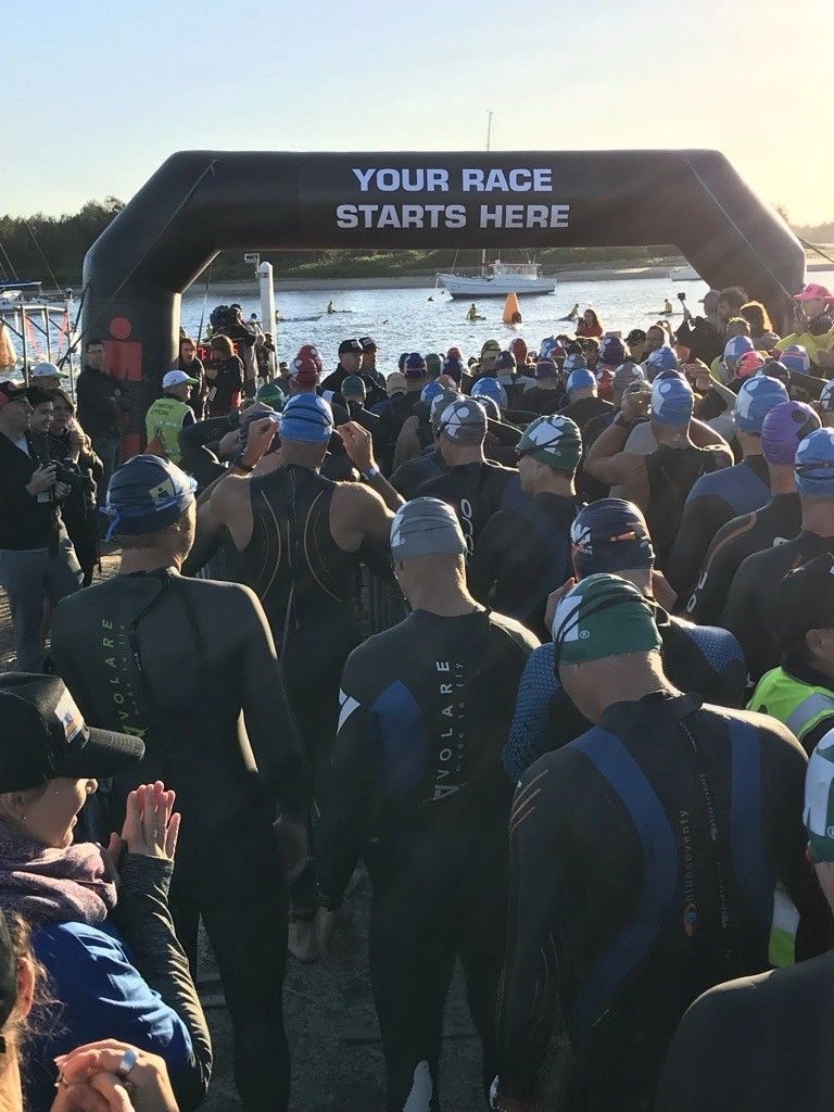 Ironman Swim Start