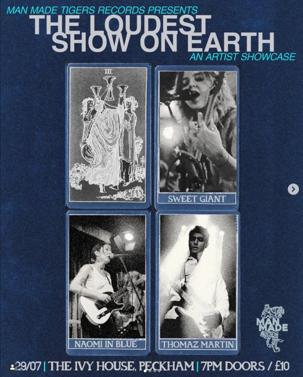 Concert poster for 'The Loudest Show on Earth' artist showcase.