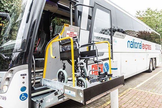 Travelling with a wheelchair on National Express Coaches