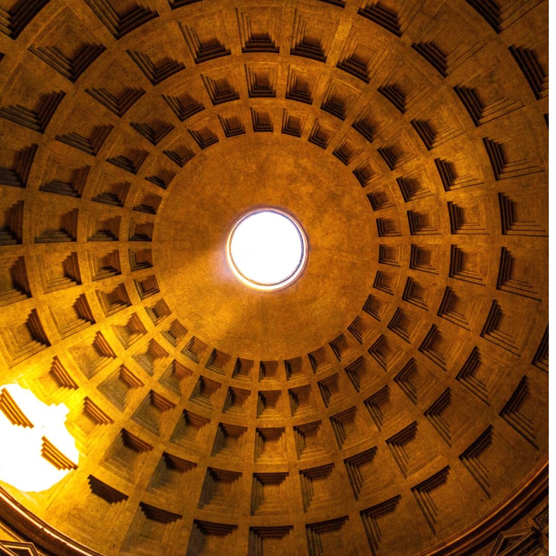 Dome of the Pantheon Interior Dome of the Pantheon Interior