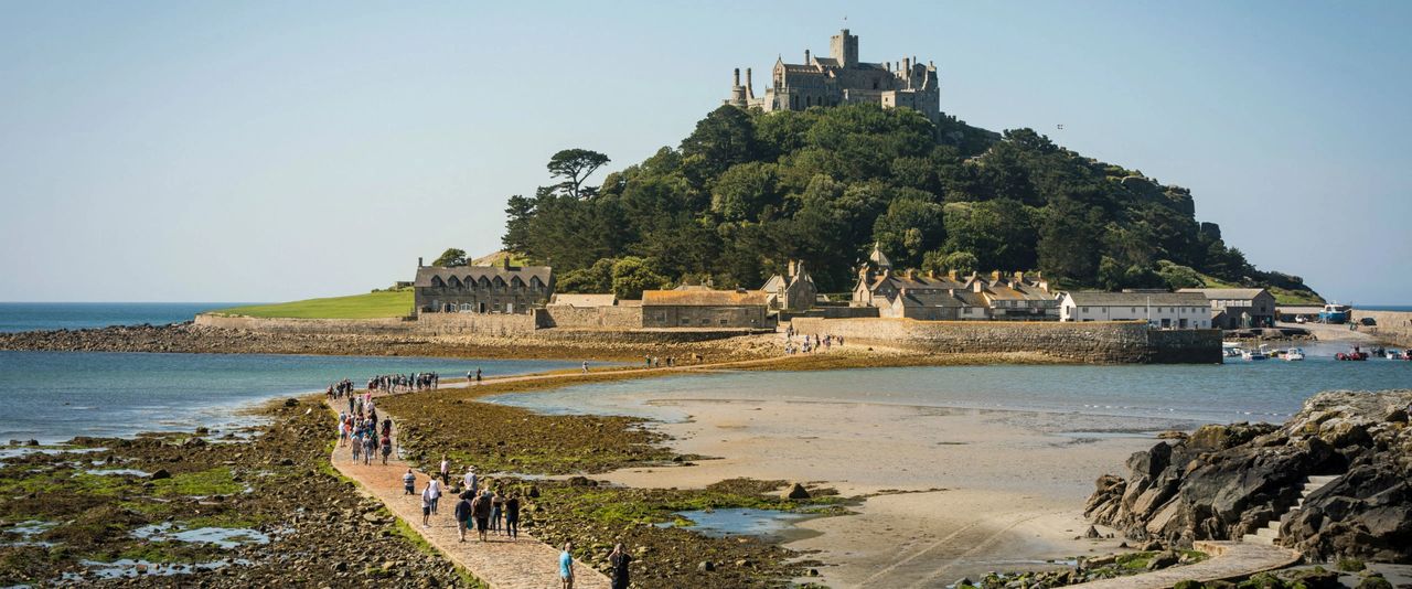 The causeway to St Michael’s Mount The causeway to St Michael’s Mount