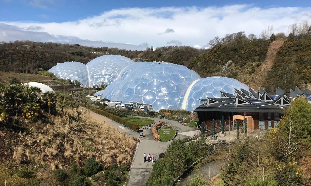The biodome glass houses at Eden Project