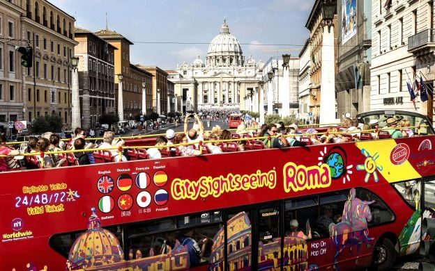 City Sightseeing Bus in Rome
