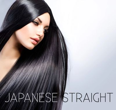 Foto de Very long, straight silky hair. The girl with long hair. Keratin  straightening. Hair care. do Stock