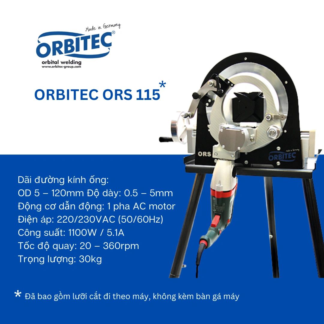 Máy cắt ống inox vi sinh - Orbitec ORS 115