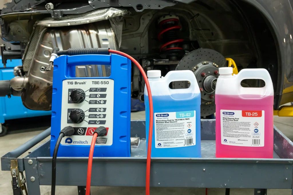 Máy làm sạch mối hàn inox TBE 550 Máy làm sạch mối hàn inox TBE 550