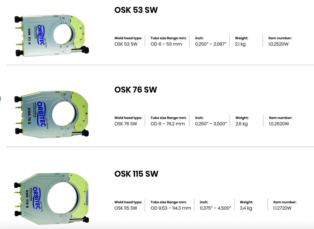 Đầu hàn orbital làm mát bằng nước Đầu hàn orbital làm mát bằng nước