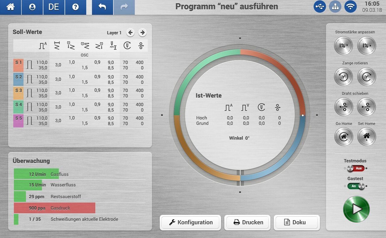 Lập trình máy hàn orbital Lập trình máy hàn orbital