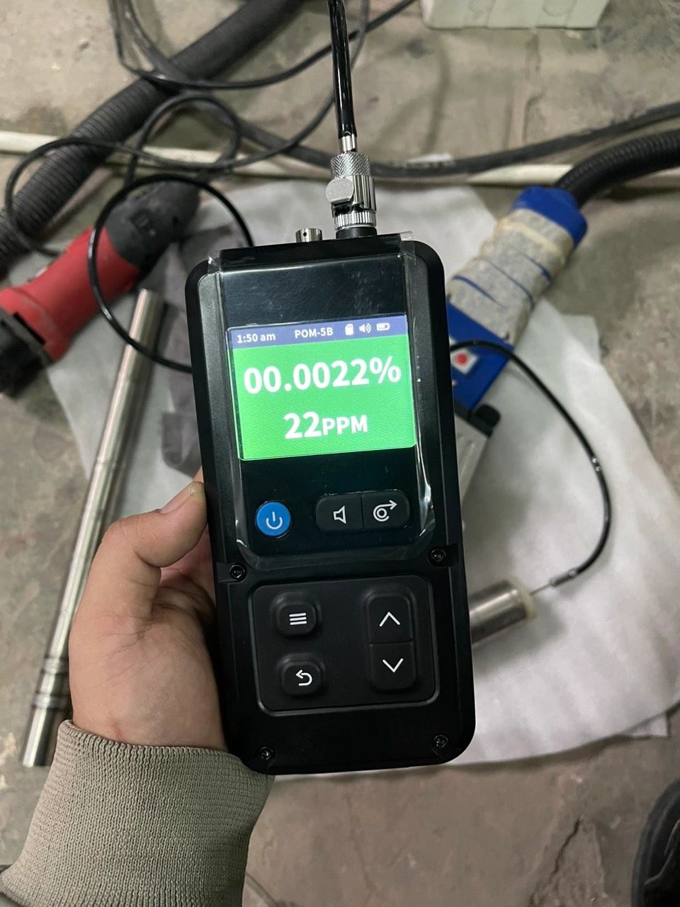 Máy đo nồng độ oxy trong hàn tig với khí argon