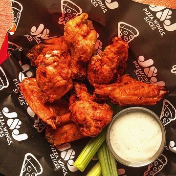 Big, crispy chicken wings available as; Lemon Pepper, Mambo Sauce, Buffalo, Old Bay, and more