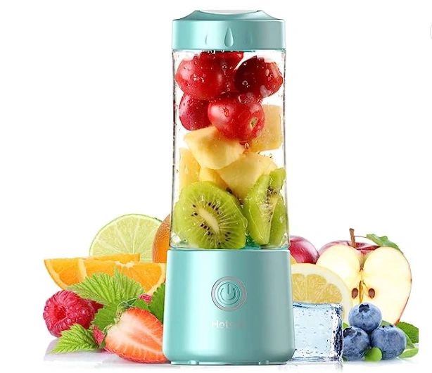 Portable Personal Blender - USB Rechargeable blender cup with Six 3D B -  Kitchintelligence