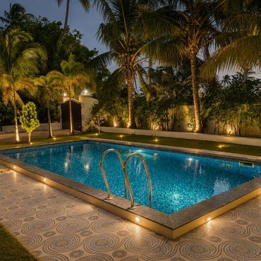 Swimming Pool at Dusk