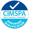 CIMSPA endorsed qualification professional standard badge.