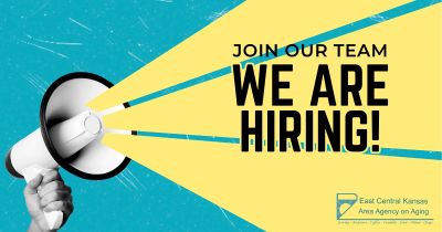 We are hiring announcement with megaphone.