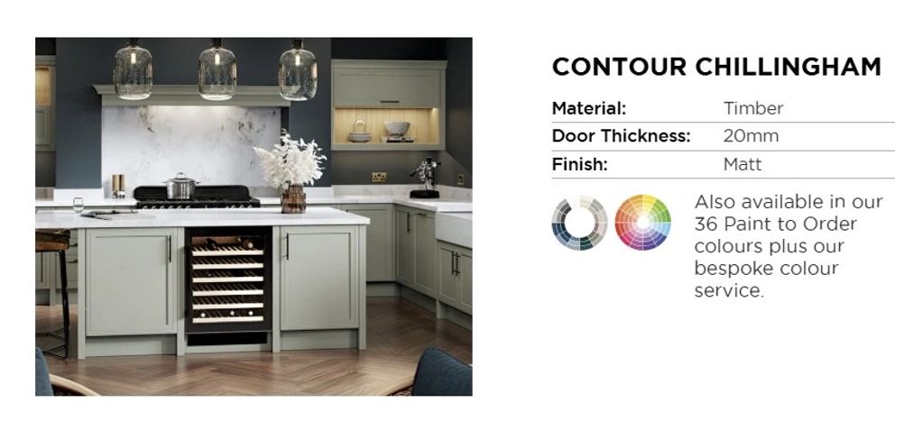 The beauty of true timber with contemporary styling and inframe effect, creates an eclectic kitchen 
