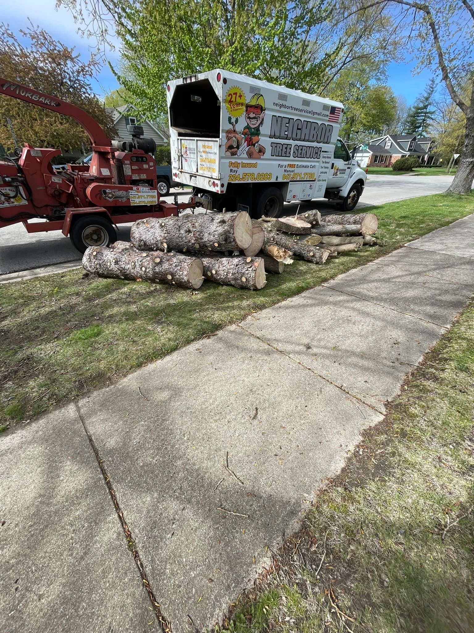 Professional tree removal and trimming service in Palatine Lake Zurich McHenry IL - Neighbor Tree Service
