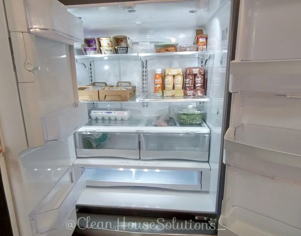 Refrigerator Cleanout. Organized refrigerator. Healthy refrigerator. Clean refrigerator. ASMR fridge