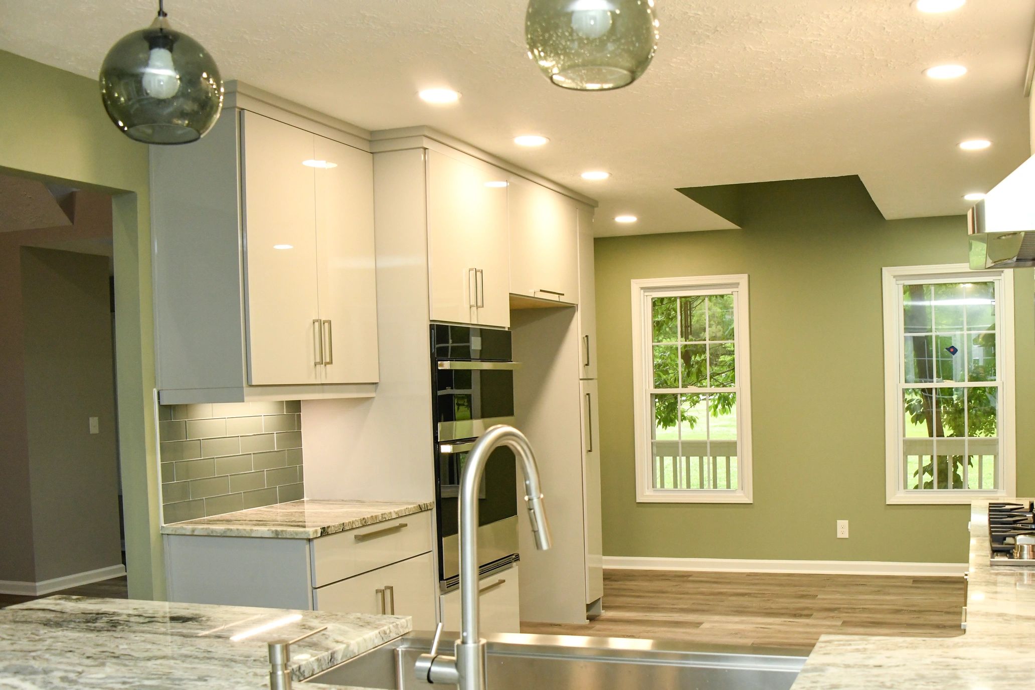 Beautiful modern kitchen with granite countertops