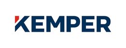 Logo of Kemper, a company brand.