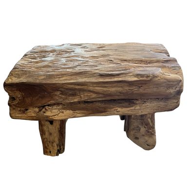 Primitive Teak Wood Bench