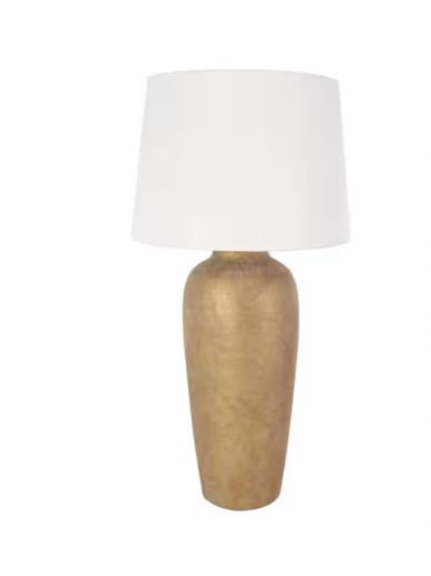 Tall Gold Ceramic Table Lamp