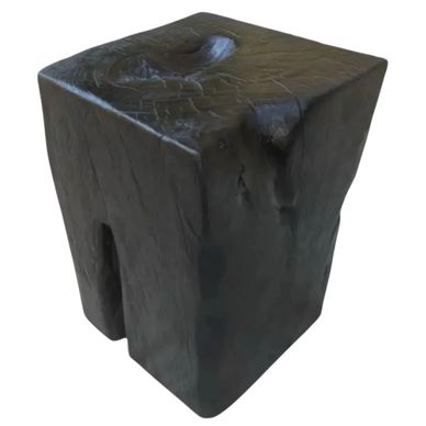 Charred Square Accent Table