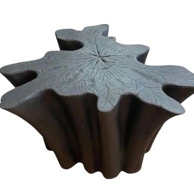 Charred Teak Accent Table