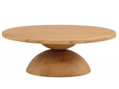 Round Reclaimed Pine Wood Coffee Table