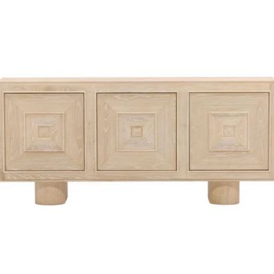 Long Wooden Sideboard With 4 Doors