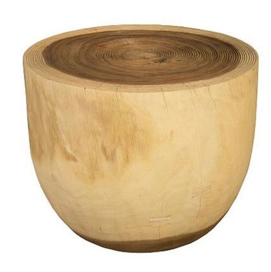 Suar Wood Round Side Table