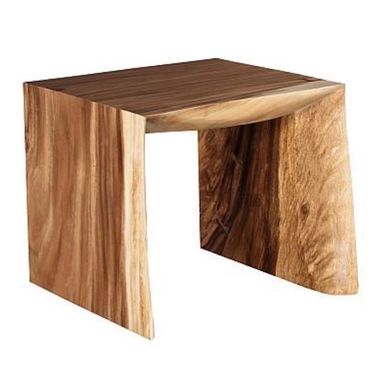 Suar Wood Waterfall Side Table