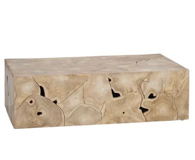 Rectangle Teak Puzzle Coffee Table