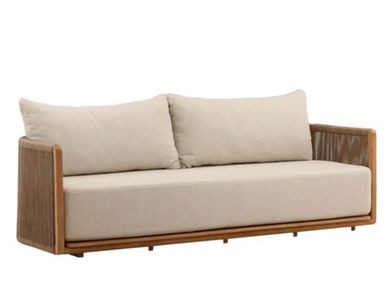 Outdoor Teak Sofa With Rope

