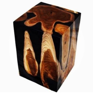 Teak & Epoxy Stool