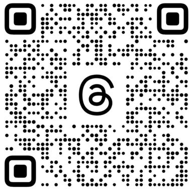 A dotted QR code with a stylized 'a' symbol in the center on a white background.
