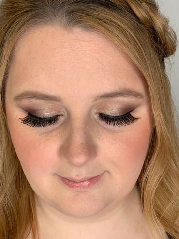 Soft glam bridal makeup