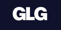 Bold white GLG logo on a dark navy background.
