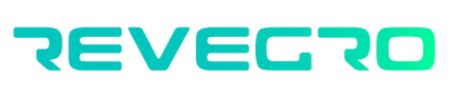 Logo with the text 'REVEGRO' in a futuristic teal font.