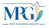 Logo of Misr Pyramids Group with stylized letters and colorful leaf design.