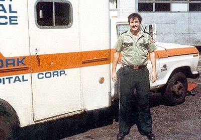Steve in the NYC EMS, circa 1977.