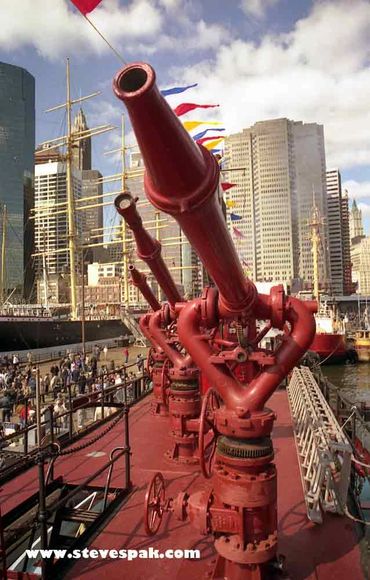 The Fireboat Firefighter at the South Street Seaport.