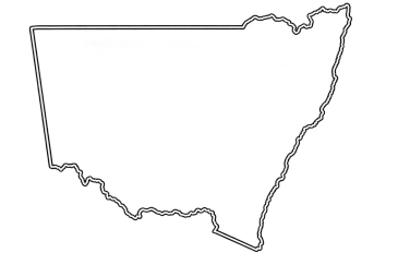 Outline of Arkansas state map.