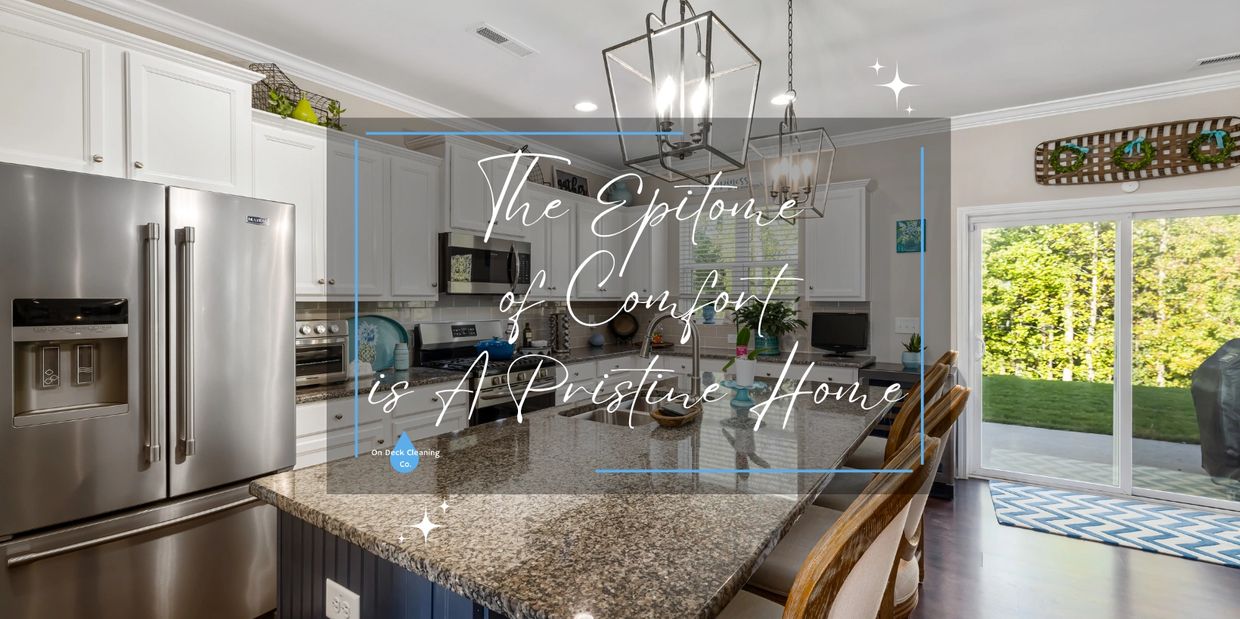 A pristine kitchen. A result of a Deep Clean by On Deck Cleaning Co. in Bangor, Me.