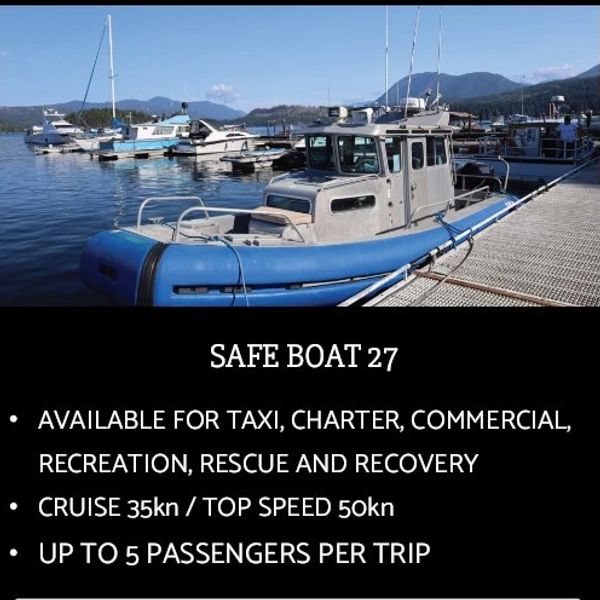 Boat, water taxi, safe boat, charter, Sechelt
