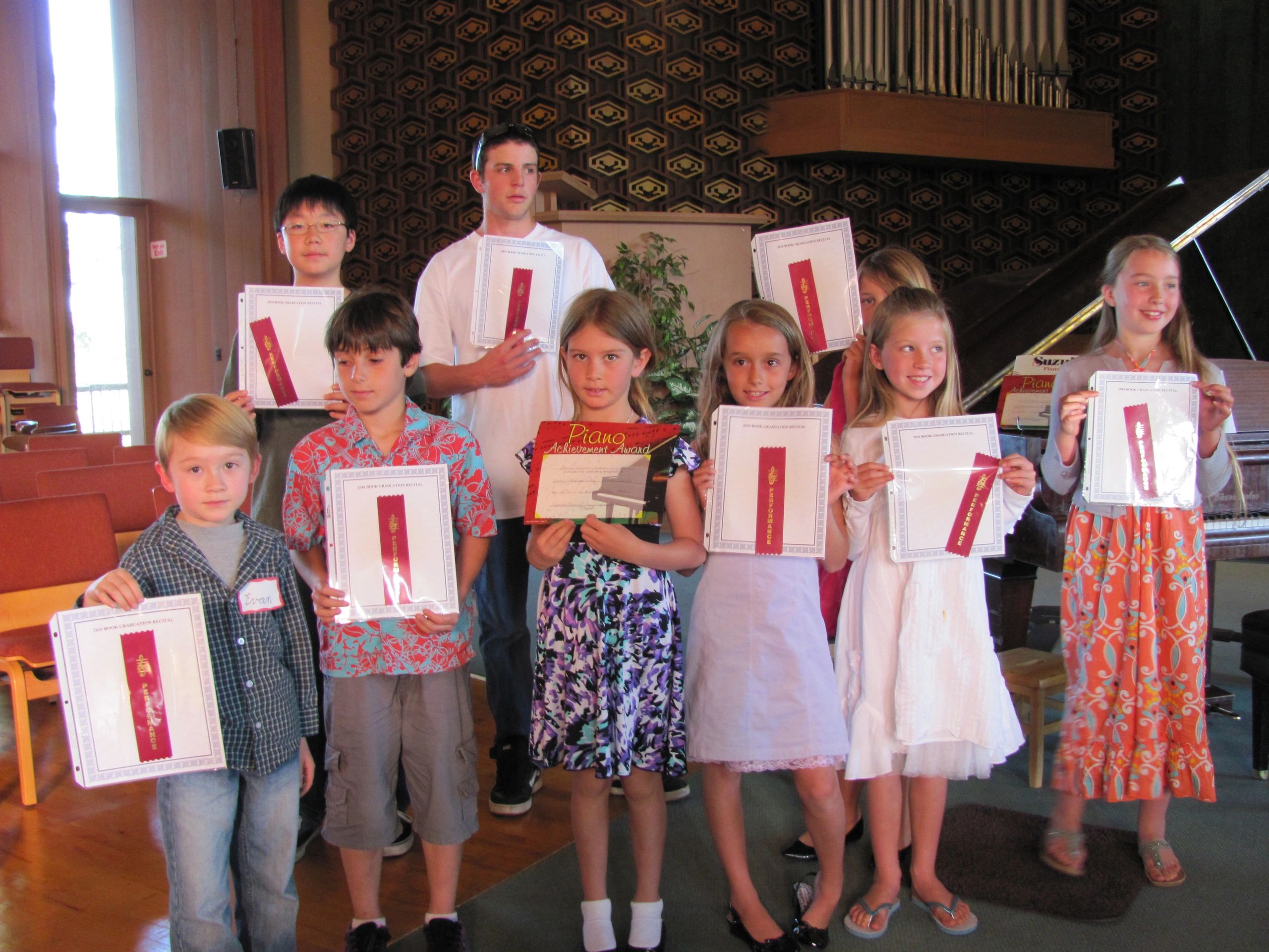 Students can win awards for their achievements.
