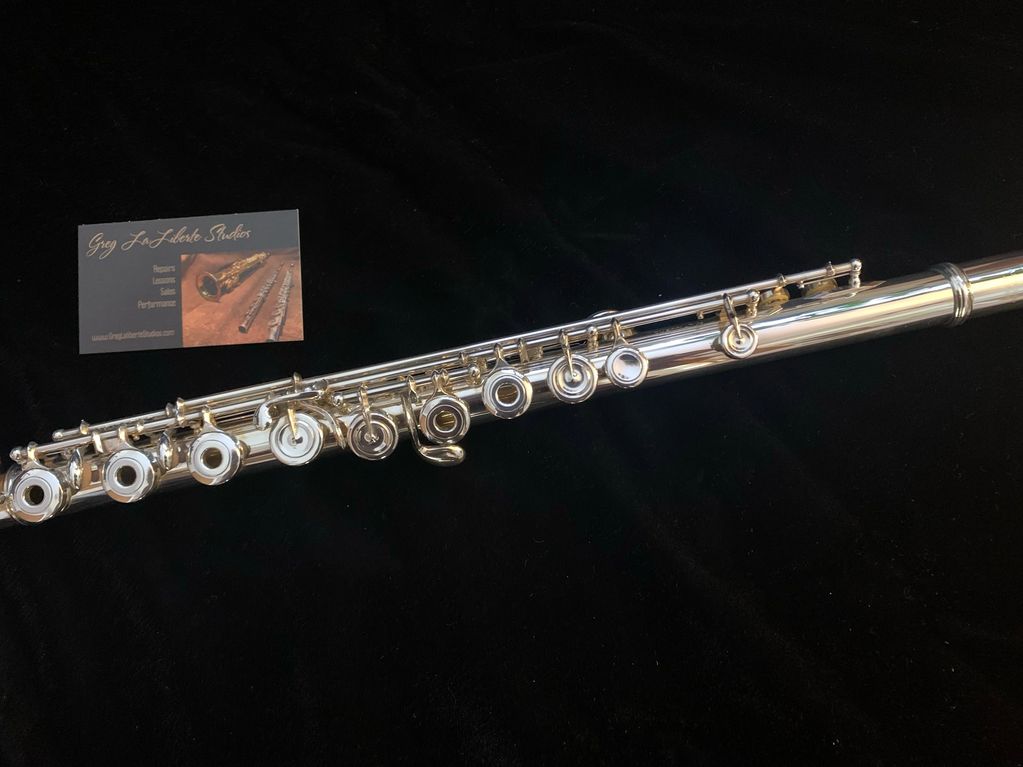 Greg LaLiberte Studios Altus flute d'Amore Bb open holes, split E, sterling silver, Boulder Denver