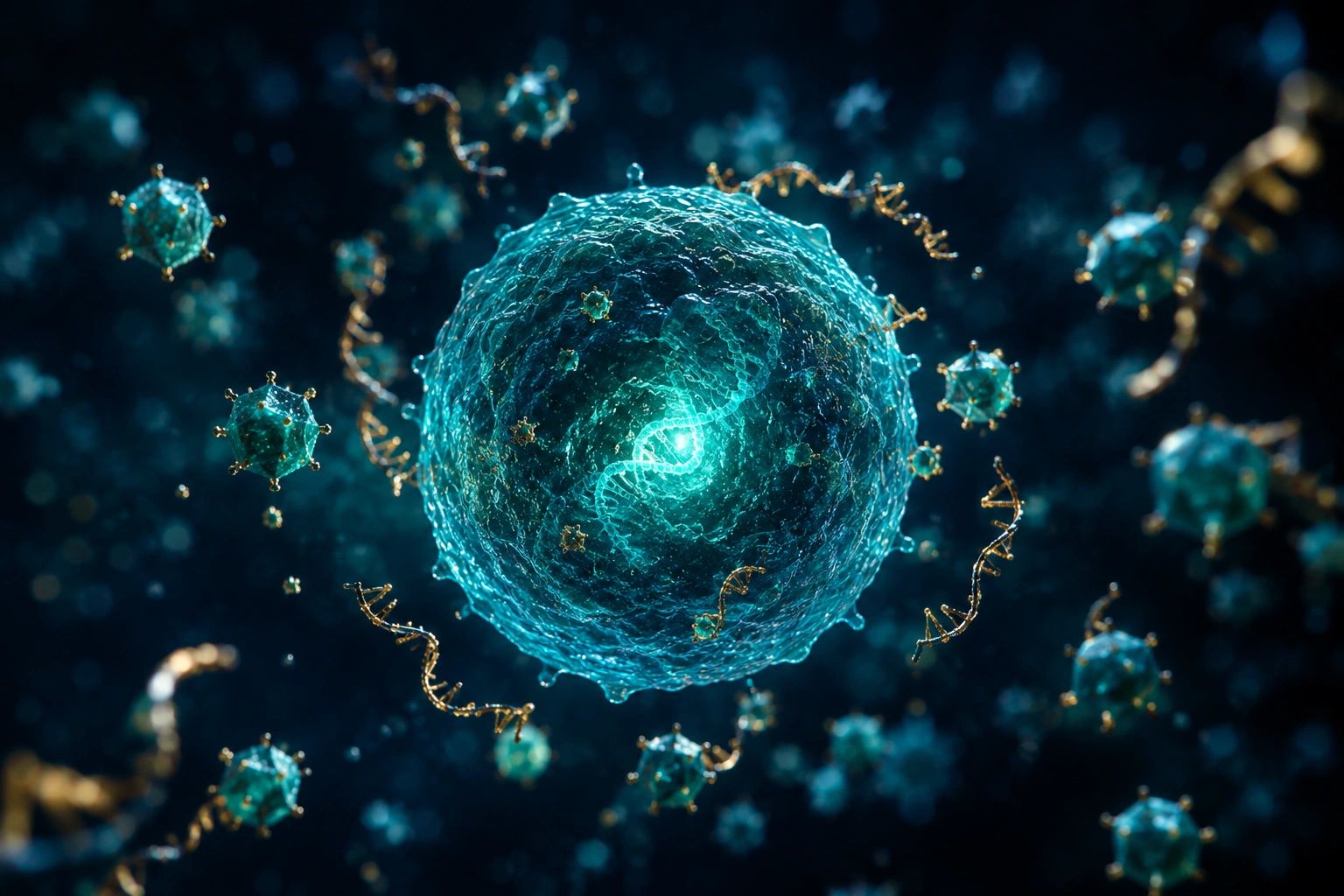 In vivo CAR-T illustration