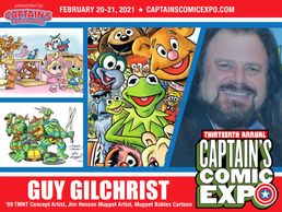 Guy Gilchrist featured at Captain's Comic Expo 2021.